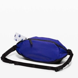RARE Lululemon All Hours Belt Bag SeaWheeze Lazurite blue Black NWT